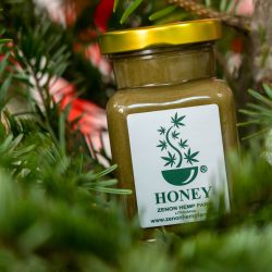 Honey with hemp - nice holiday gift for everyone. Made on Zenon Hemp Farm