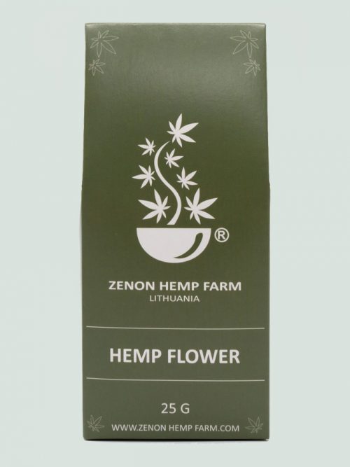 Hemp Flower tea, 25 g. pack. made on Zenon Hemp Farm