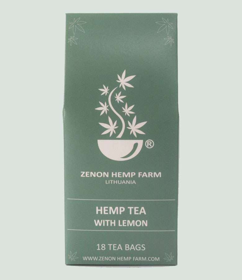 Hemp Tea with lemon. Made on Zenon Hemp Farm